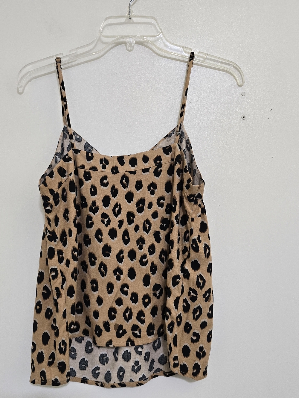 A‎ NEW DAY size Small Leopard Print Cami Tank Tan Black - Picture 6 of 8